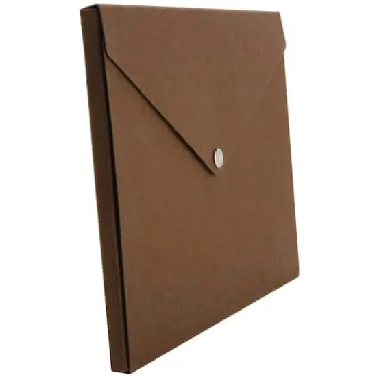 JAM Paper Brown Kraft 9.25" x 12.25" Recycled Portfolio {4}