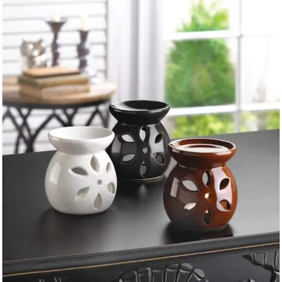Mini Multicolor Flower Candle Oil Warmers (Set of 3) {3}