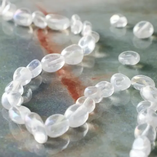 AB Plated Quartz Potato Beads by Bead Landing&trade; {3}