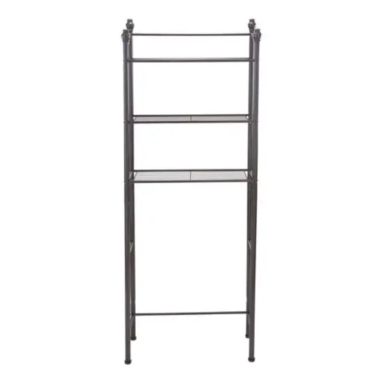Organize It All Belgium Bronze 3-Tier Over the Toilet Space Saver {7}