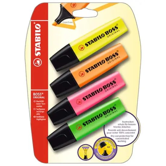 STABILO BOSS&reg; Original Highlighter 4-Color Set {1}