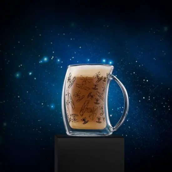 JoyJolt® Star Wars™ TIE Fighter™ Double Wall Glass Mugs, 2ct. {5}