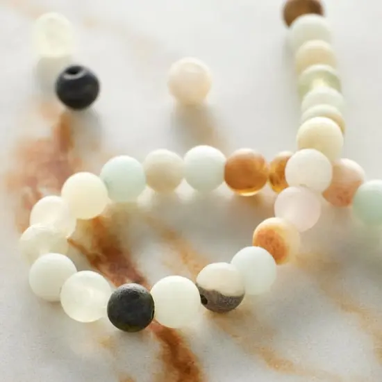 Multicolor Matte Amazonite Round Beads by Bead Landing&trade; {3}