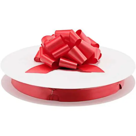 JAM Paper 1.438" Perfect Pull Bows, 50ct. Red {1}