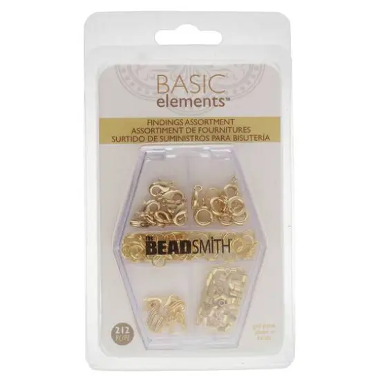 The Beadsmith® Basic Elements™ Gold-Plated Findings Assortment {5}