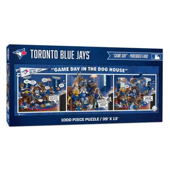 MLB Game Day in the Dog House 1,000 Piece Puzzle Oakland Athletics {2}