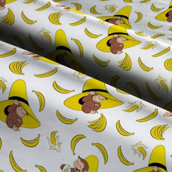 Universal Studios Curious George Banana Packed Cotton Fabric {4}
