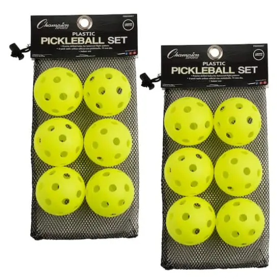 Champion Sports Recreational Indoor Pickleballs, 2 Sets {1}
