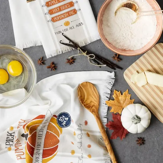 DII&reg; Pumpkin Farm Printed Dishtowel Set {5}