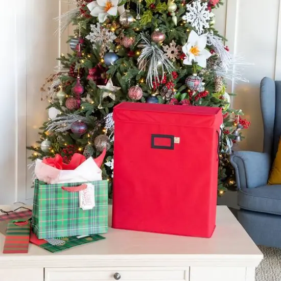 Santa's Bag Gift Bag Organizer & Tissue Paper Storage Box {8}