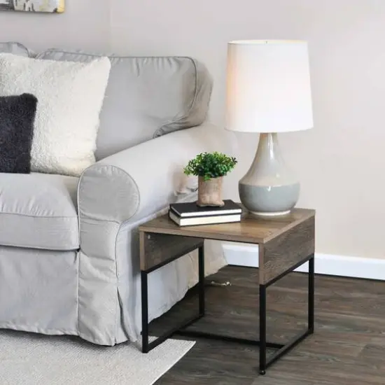 Household Essentials 18" Wrap End Table Ashwood {7}