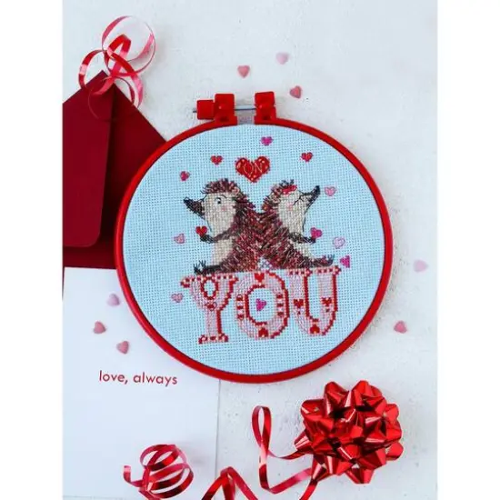 Abris Art Loving Hedgehogs Cross Stitch Kit {1}
