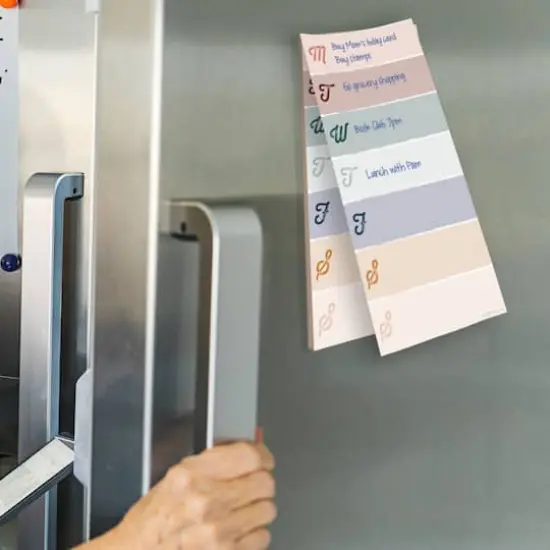 TF Publishing Weekly Color Block Boho Magnet List Pad {4}