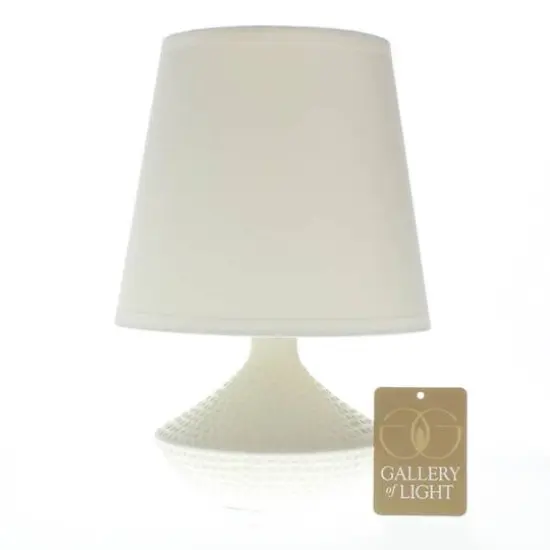 10'' White Table Lamp {6}