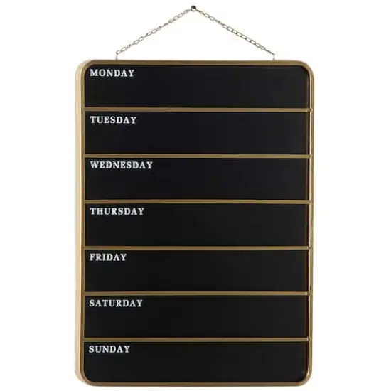 32" Black Contemporary Blackboard Wall Sign {1}