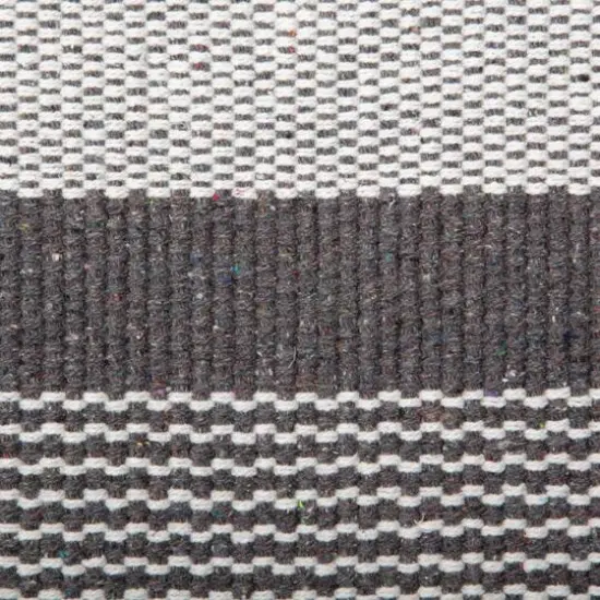 DII&reg; Gray Cabana Stripe Recycled Yarn Rug, 2ft. x 3ft. {3}