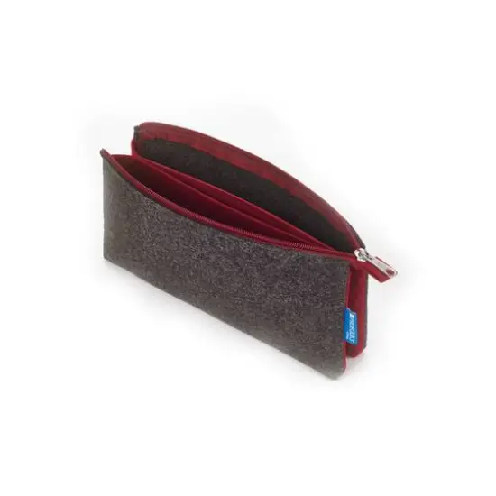 Itoya&reg; ProFolio&reg; Midtown Pouch Charcoal and Maroon {1}