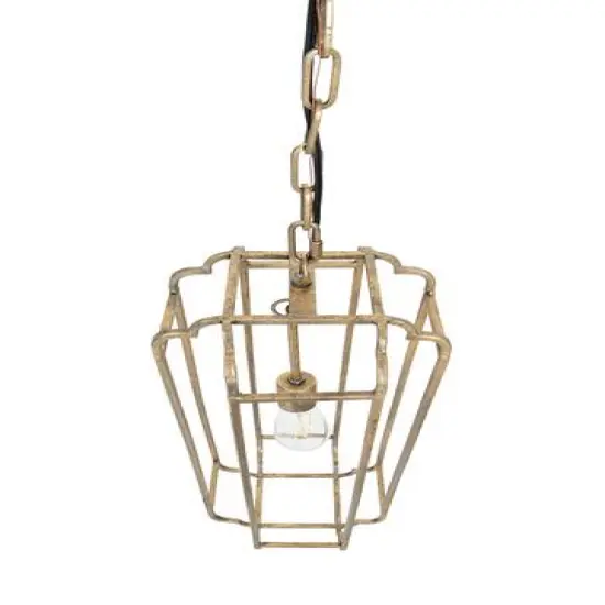 Hello Honey&reg; 25" Hanging Pendant Lamp With Gold Finish {5}