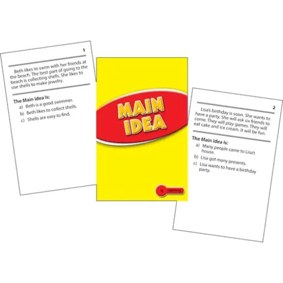 Edupress&reg; Main Idea Practice Cards, Levels 2.0-3.5 {3}