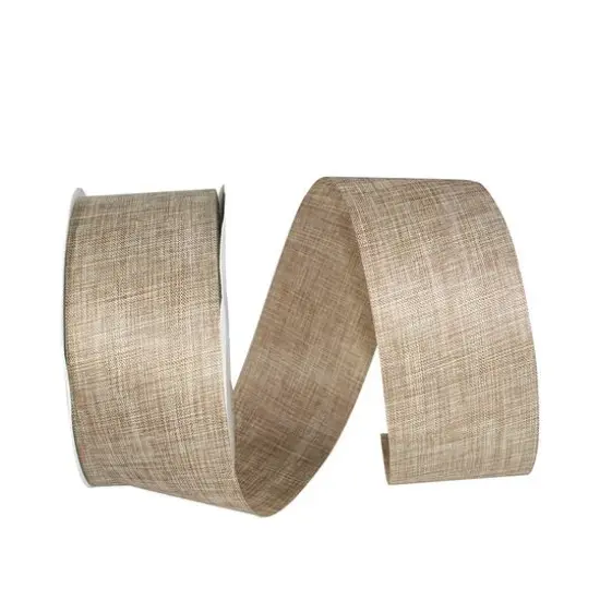 JAM Paper 2.5'' x 50yd. Linen Ribbon Red {2}