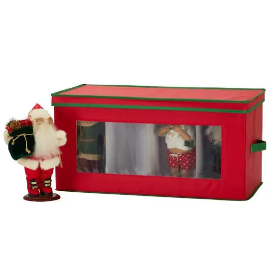 Household Essentials 15" Red Holiday Storage Box {8}
