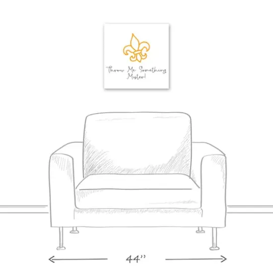Throw Me Something Canvas Wall Art {6}