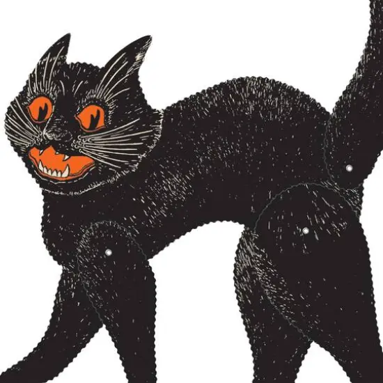 Beistle Vintage Halloween Jointed Scratch Cats {3}