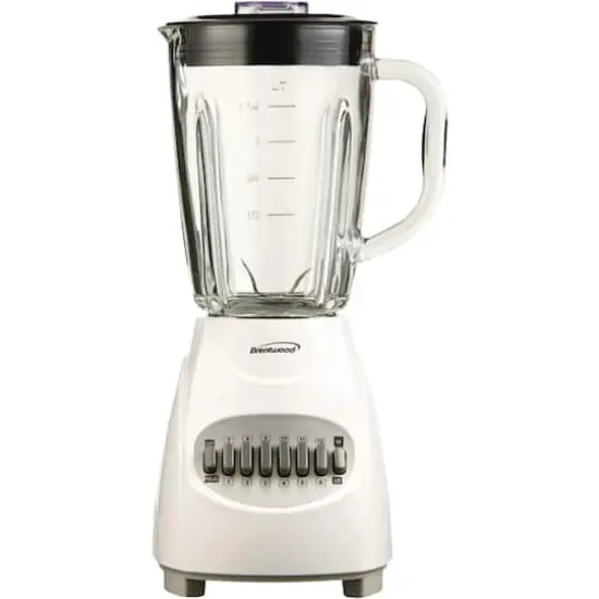 Brentwood White 42oz. 12-Speed + Pulse Electric Blender {1}