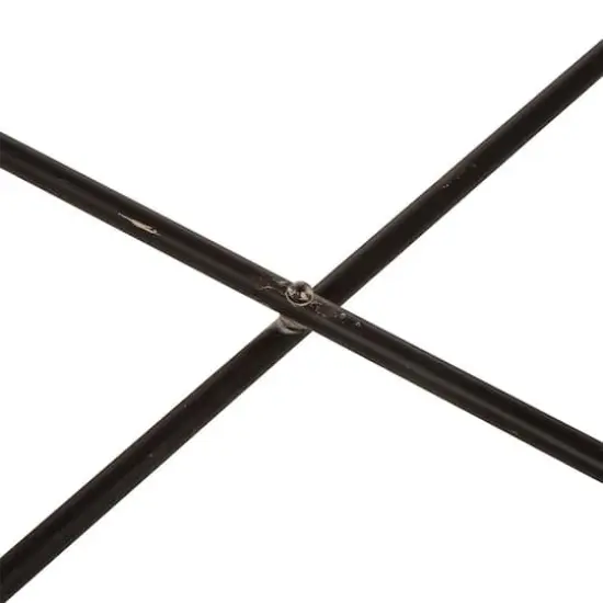 Glitzhome&reg; Farmhouse Enamel Metal Serving Table {5}