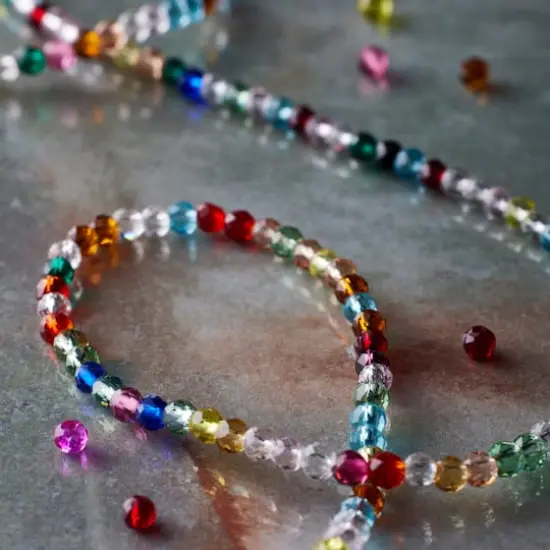 Multicolor Faceted Glass Round Beads, 2.8mm by Bead Landing&trade; {3}
