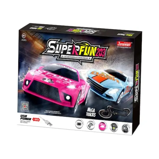Joysway&reg; SuperFun 203 USB Power Slot Car Racing Set {1}