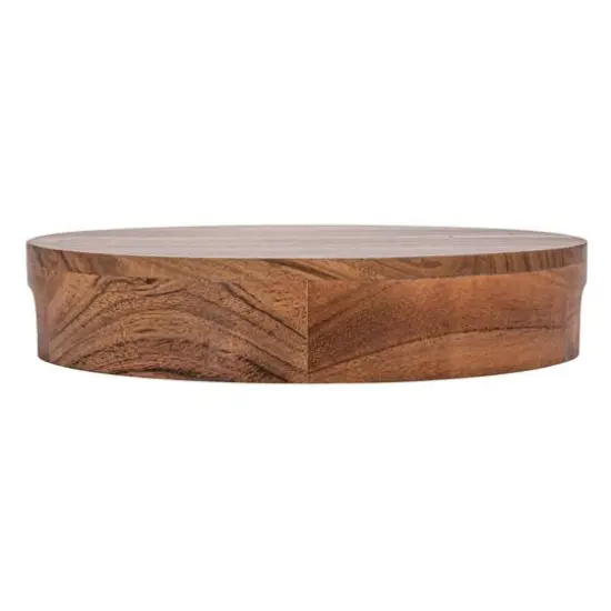 Hello Honey&reg; 10" Natural Acacia Wood Cake Pedestal {5}