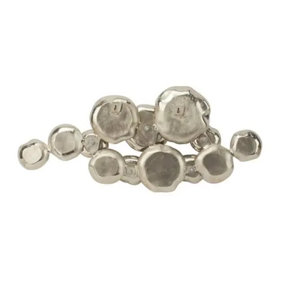 Silver Contemporary Abstract Wall Decor, 39" x 3" x 17" {5}