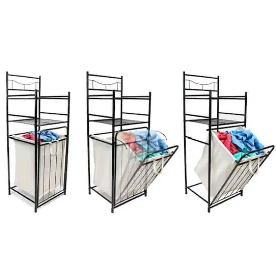 Sorbus 41.5" Bathroom Tower with Hamper {6}