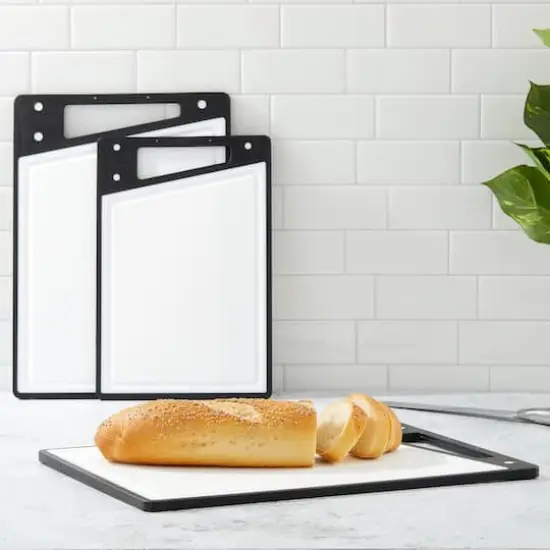 JoyJolt&reg; Cutting Board Set White and Black {4}