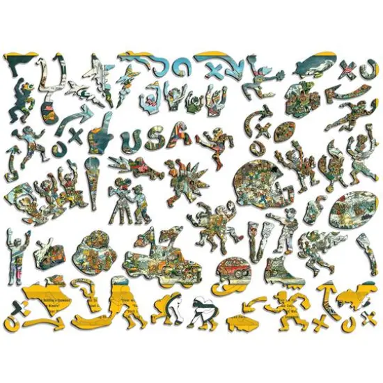 Joe Journeyman NFL Wooden Puzzle Green Bay Packers {3}