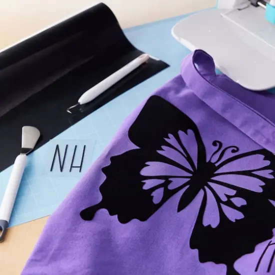 Siser&reg; StripFlock&reg; Heat Transfer VinylBlack {3}