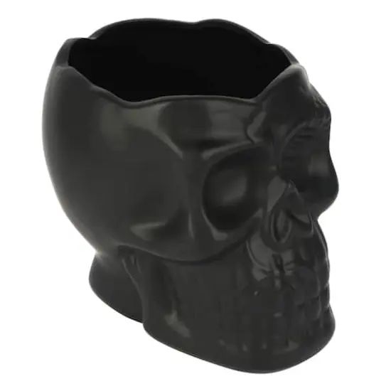 8" Skull Ceramic Decorative Container by Ashland&reg; {3}