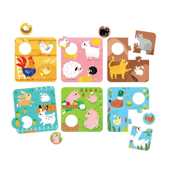 Banana Panda Match the Farm Animals Puzzles {3}