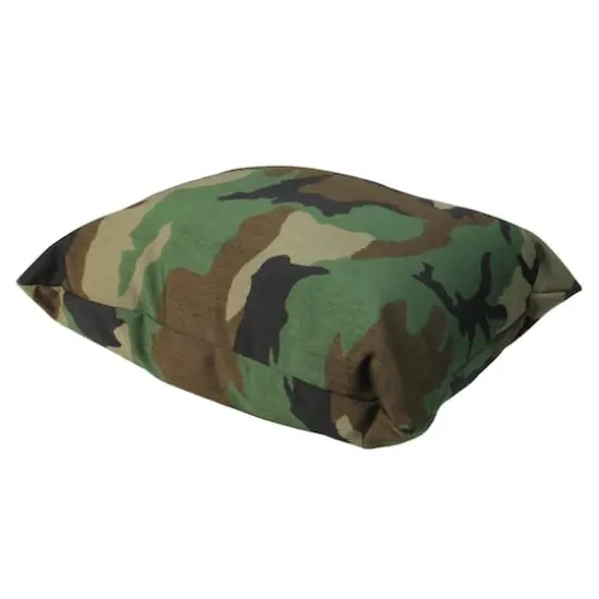 17" Woodland Camo Patio Furniture Throw Pillow {3}
