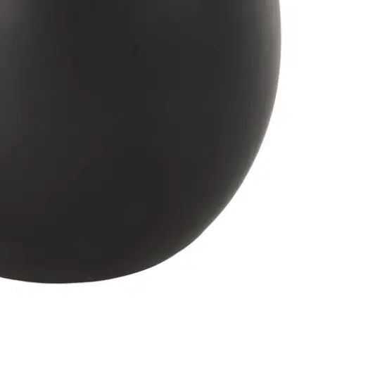 Black Minimal Ceramic Vase Set {6}