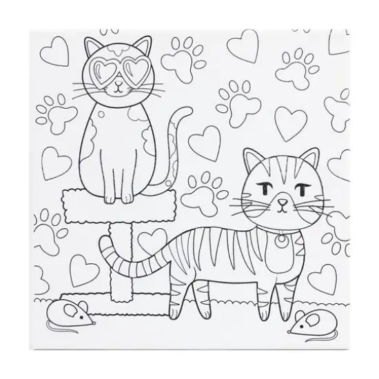Cats Canvas Painting Kit by Creatology&trade; {3}