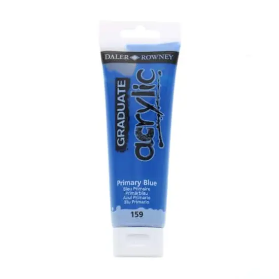 Daler-Rowney&reg; Graduate Acrylic Paint, 120mL 159 Primary Blue {1}