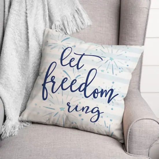 Let Freedom Ring Throw Pillow {3}