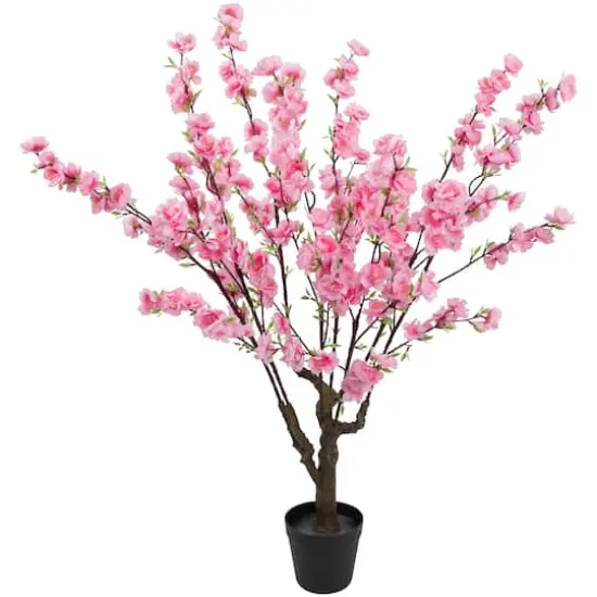 3.6ft. Pink Potted Peach Blossom Tree {1}