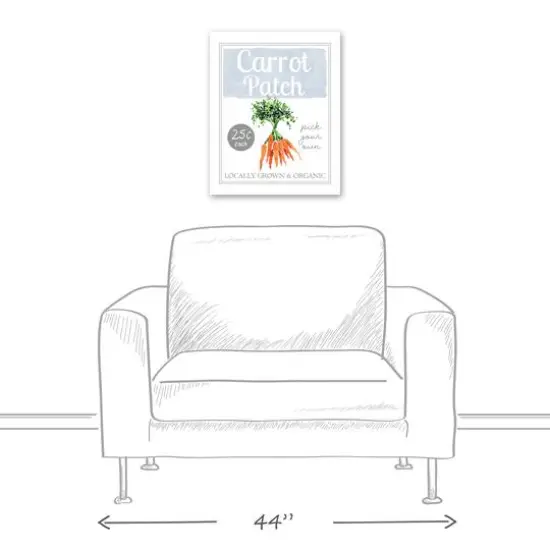 Carrot Patch Sign 2 16" x 20" Canvas Wall Art {6}