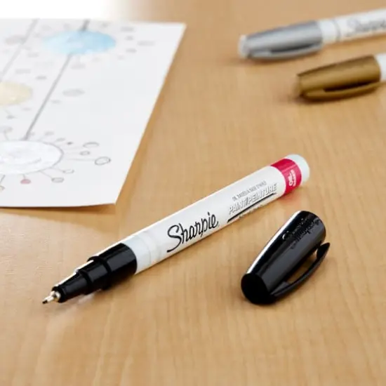 Sharpie&reg; Oil-Based Paint Marker, Extra Fine Point Black {3}