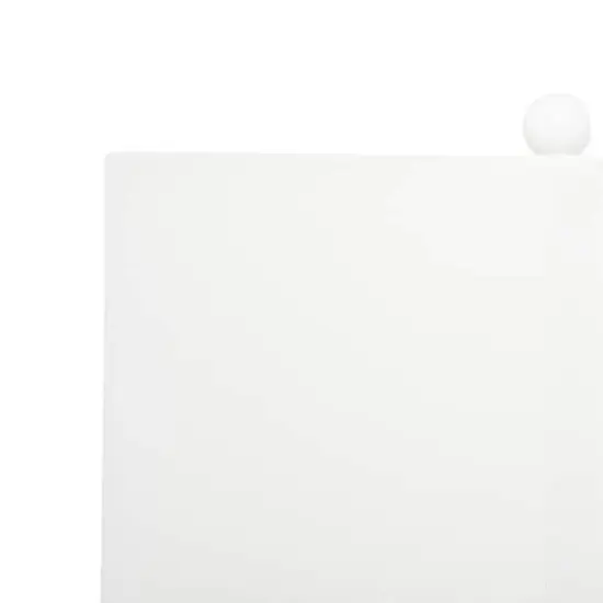 30" White Polystone & Iron Traditional Table Lamp {5}