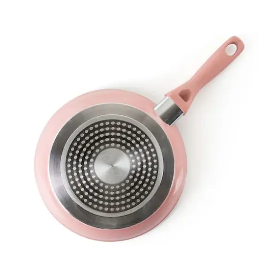 Oster Lynhurst 2-Piece Pink Aluminum Nonstick Frying Pan Set {7}