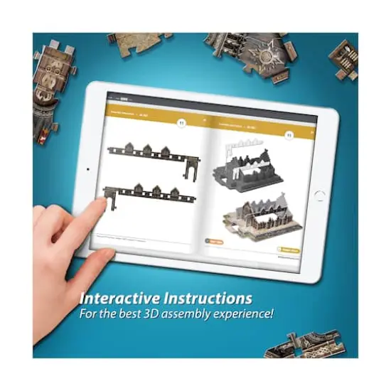 The Lord of the Rings - Golden Hall - Edoras 3D Puzzle: 445 Pcs {13}